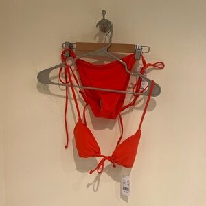 NWT Pac Sun LA Hearts Red Tie Bikini Small